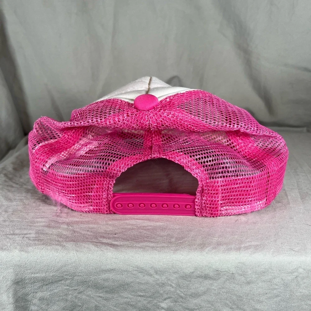 Barbie Trucker Hat Pink White Foam Mesh‎ Snapback Cap